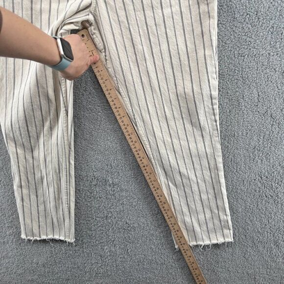 Abercrombie Simone High Rise Slim Jeans Striped Size 32 / 14 - Picture 11 of 16